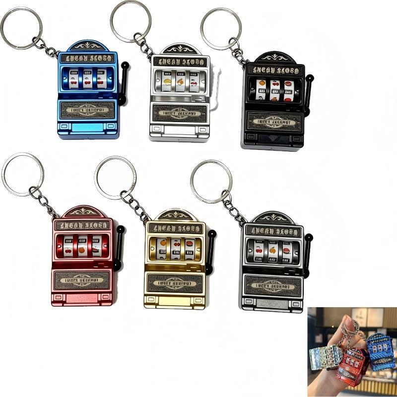 【F】Mini Slot Machine Key Chain - Arcade Game Jackpot recension och pris